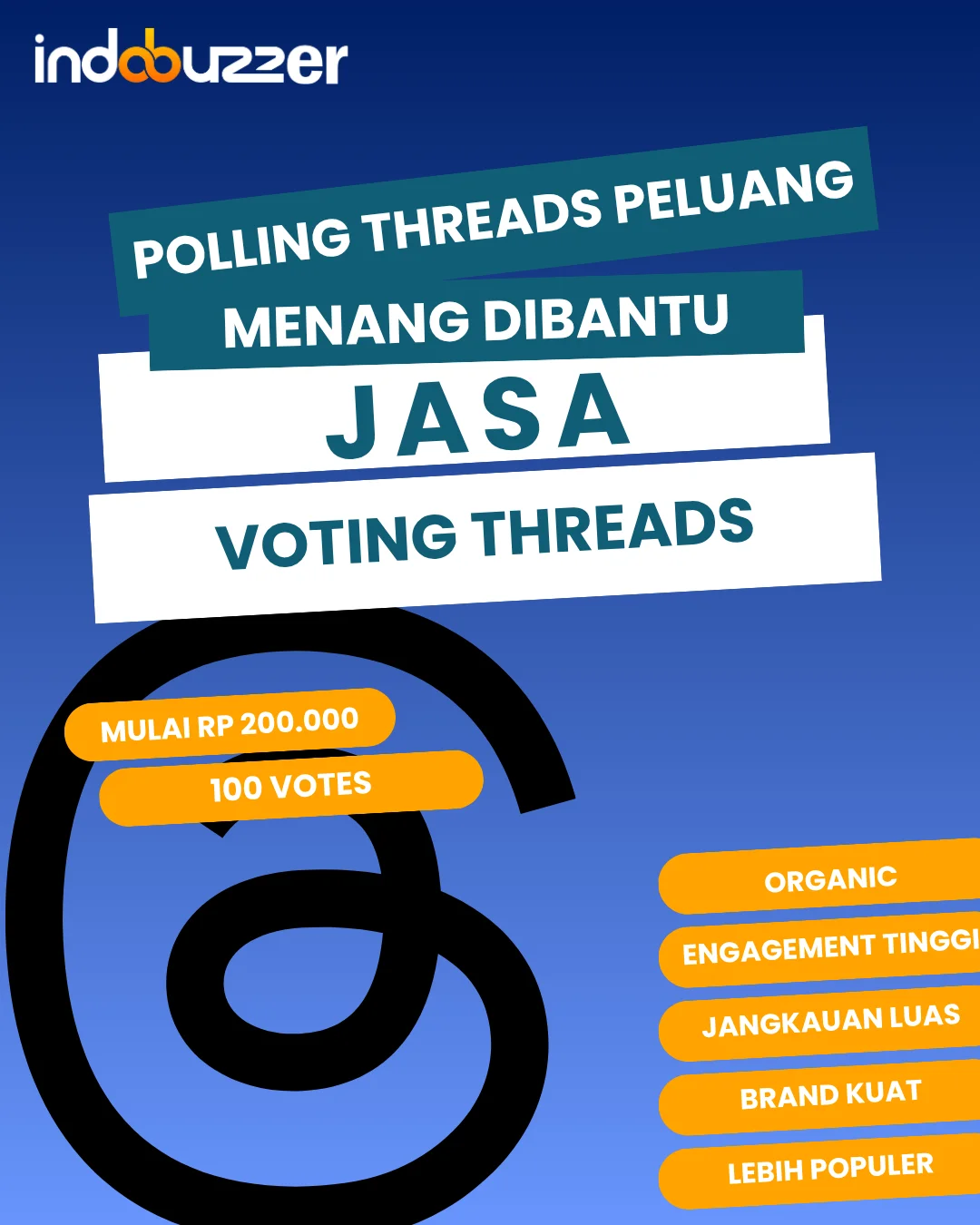 Polling Threads Berpeluang Menang Dibantu Jasa Voting Threads