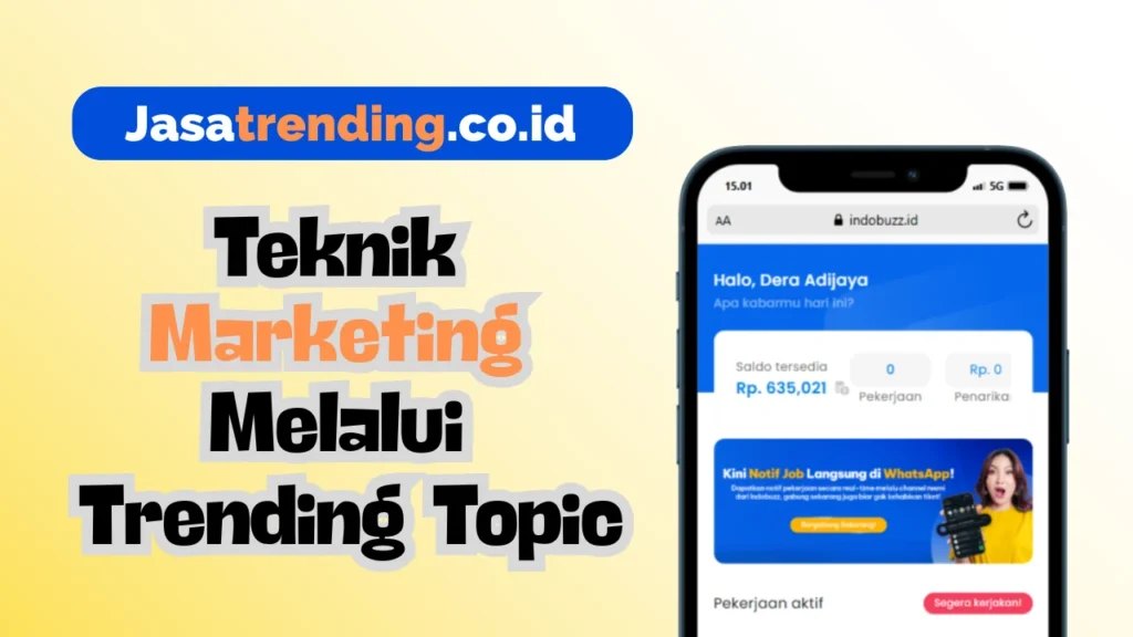 teknik marketing melalui trending topik twitter