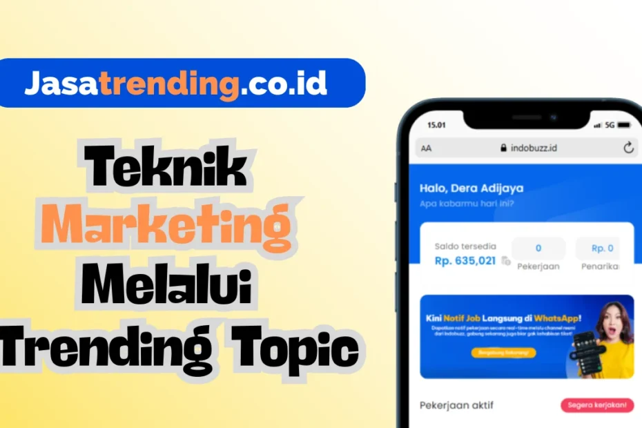 teknik marketing melalui trending topik