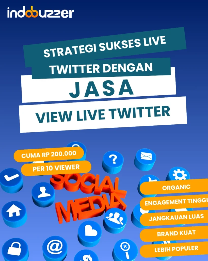 strategi sukses live twitter